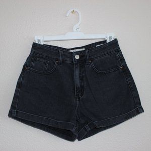 PacSun Faded Black Mom Jean Shorts